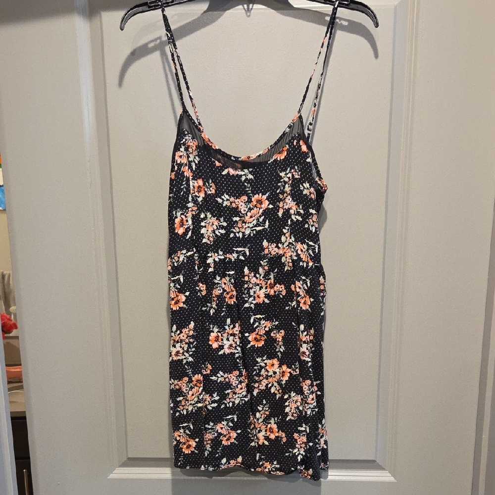 Forever 21 Black Floral Mini Dress